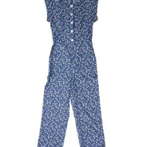 Christy Dawn Floral Blue Jumpsuit xs